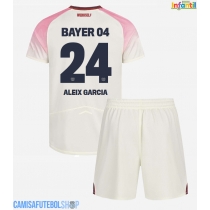 Camisa de time de futebol Bayer Leverkusen Aleix Garcia #24 Replicas 2º Equipamento Infantil 2025-26 Manga Curta (+ Calças curtas)